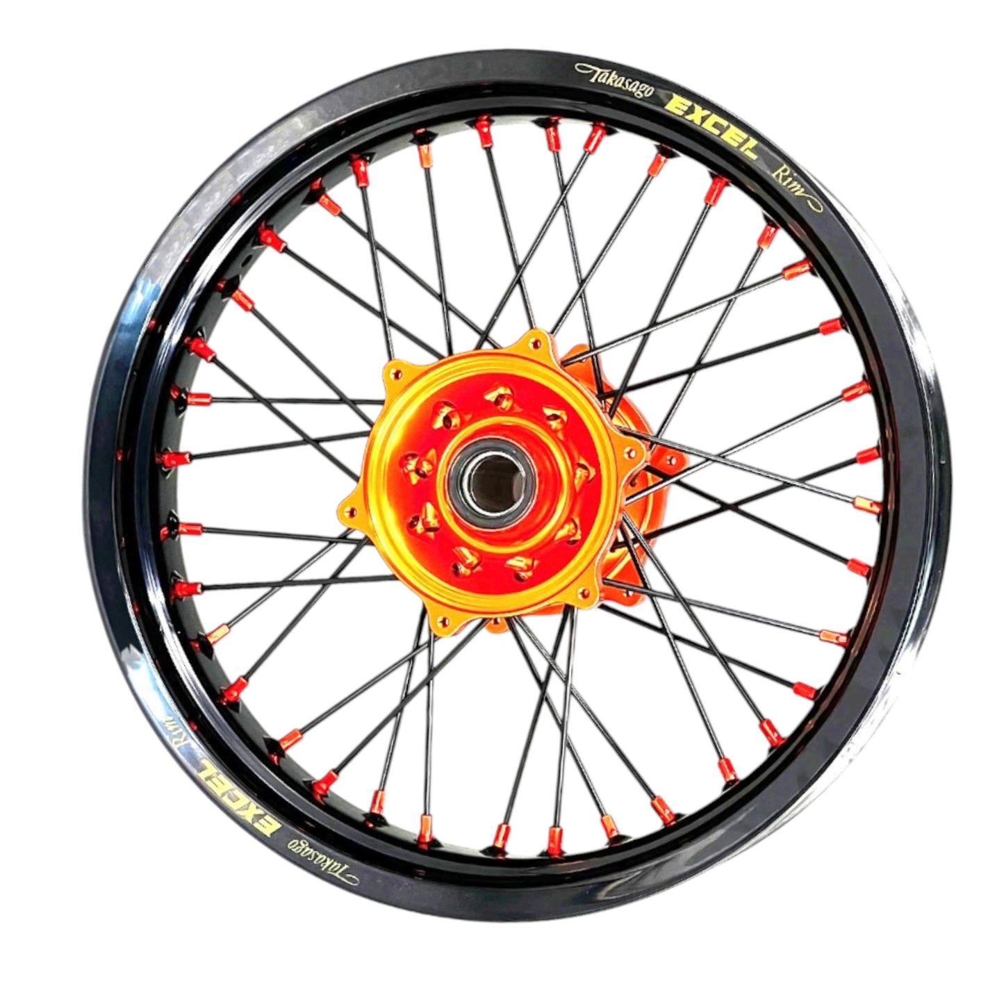 Moyeu MXPART usiné CNC 6082-T6 pour jante Supermotard, finition précise et solide