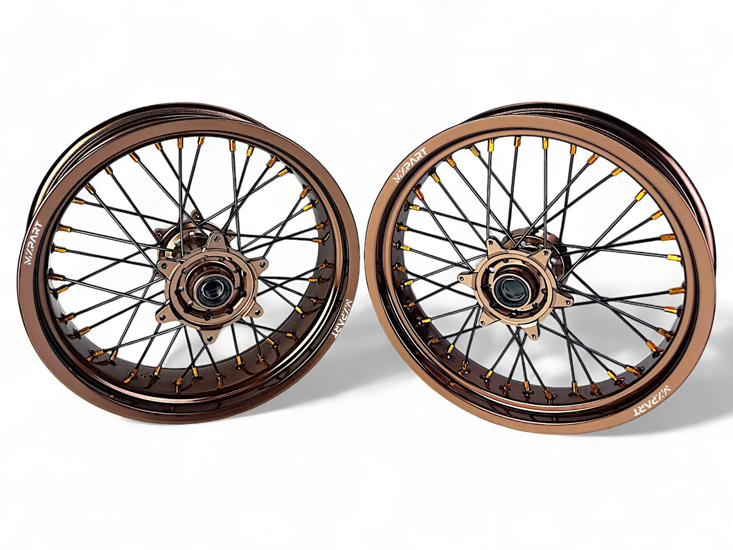Paire de jantes Supermotard MXPART® bronze mat
