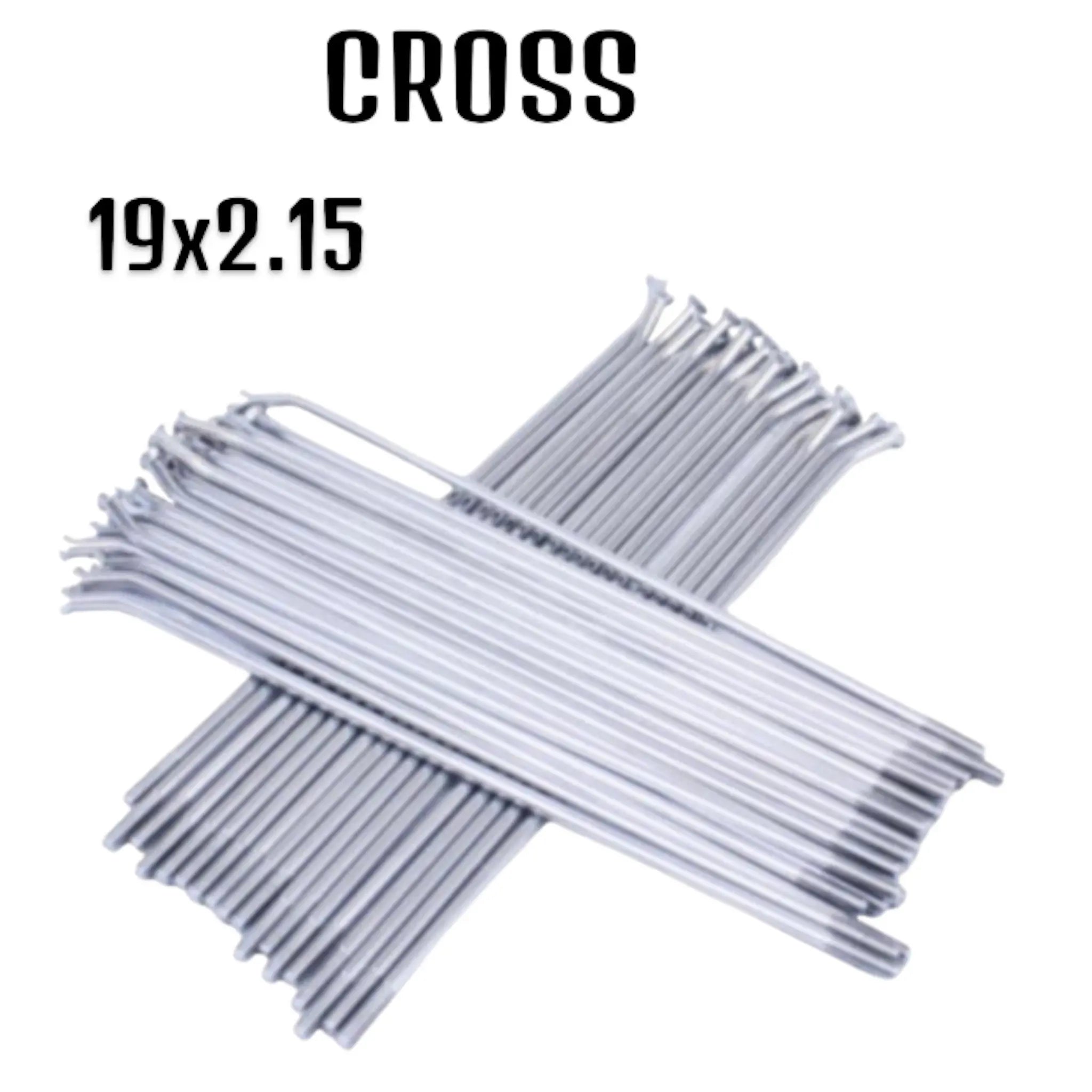 PACK RAYONS ARRIÈRE ARGENT CROSS 19x2.15 - ROUE MXPART® - X36 - MXPART