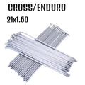 PACK RAYONS AVANT ARGENT CROSS/ENDURO 21x1.60 - ROUE MXPART® - X36 - MXPART