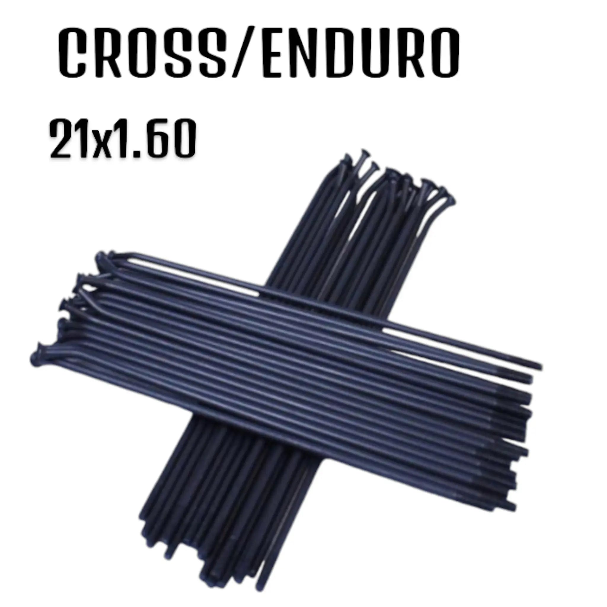 PACK RAYONS AVANT NOIR CROSS/ENDURO 21x1.60 - ROUE MXPART® - X36 - MXPART