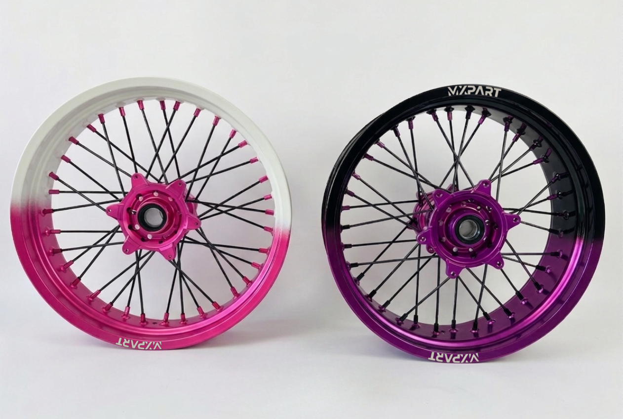 Jantes Supermotard Bicolores Dégradé FANTIC MXPART® – 100% Perso - MXPART