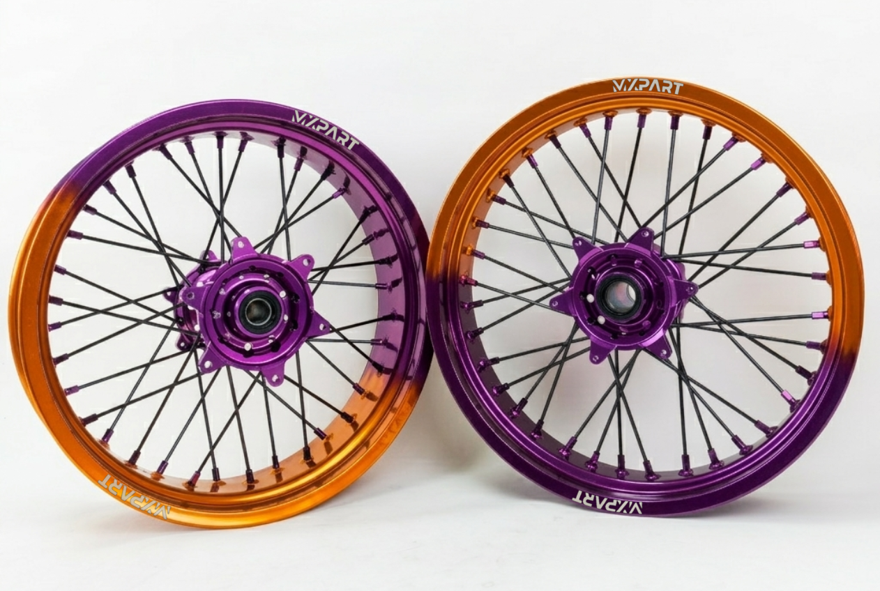 Jantes Supermotard Bicolores Dégradé FANTIC MXPART® – 100% Perso - MXPART