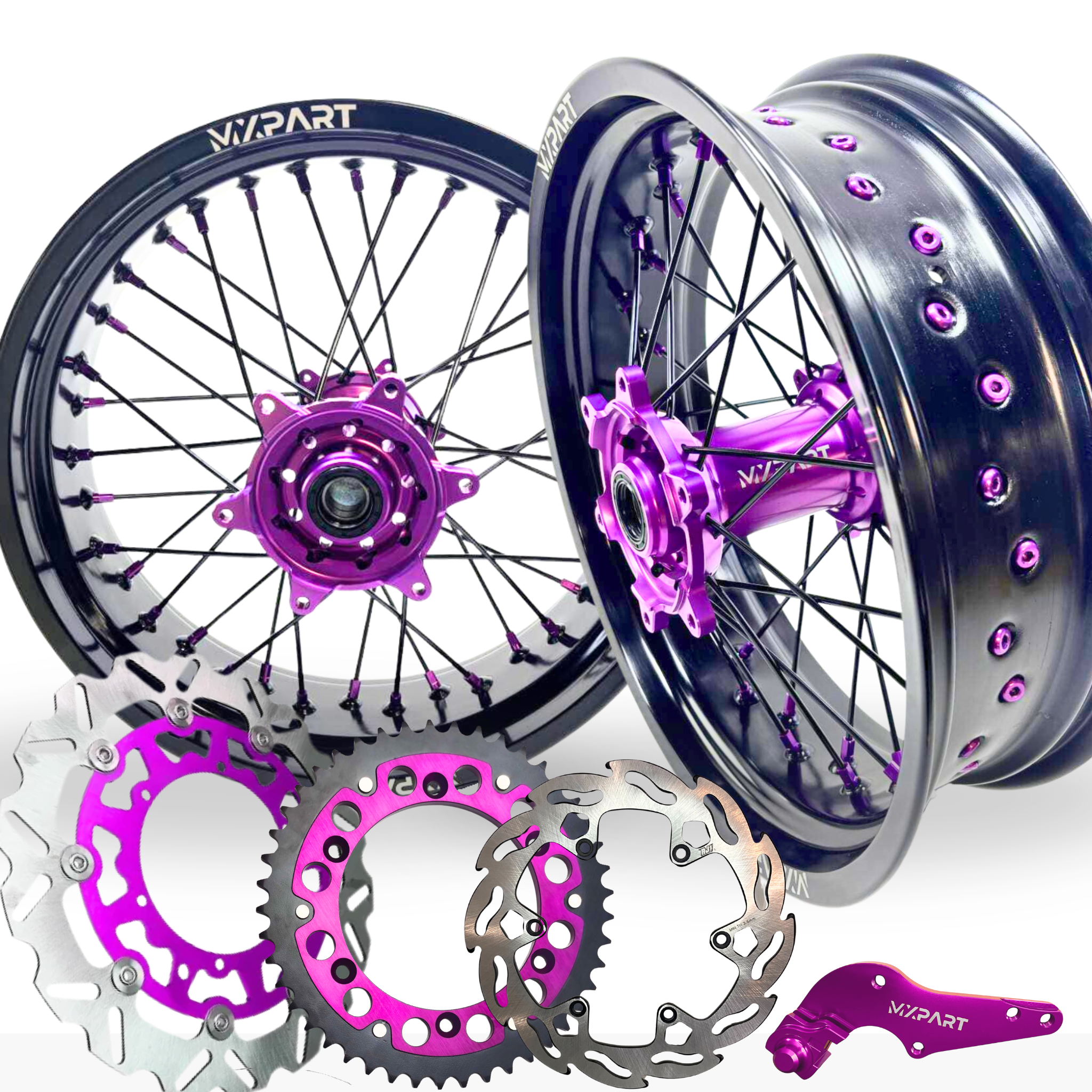 Kit jantes Supermotard complet  KAWASAKI – MXPART® 100% perso - MXPART