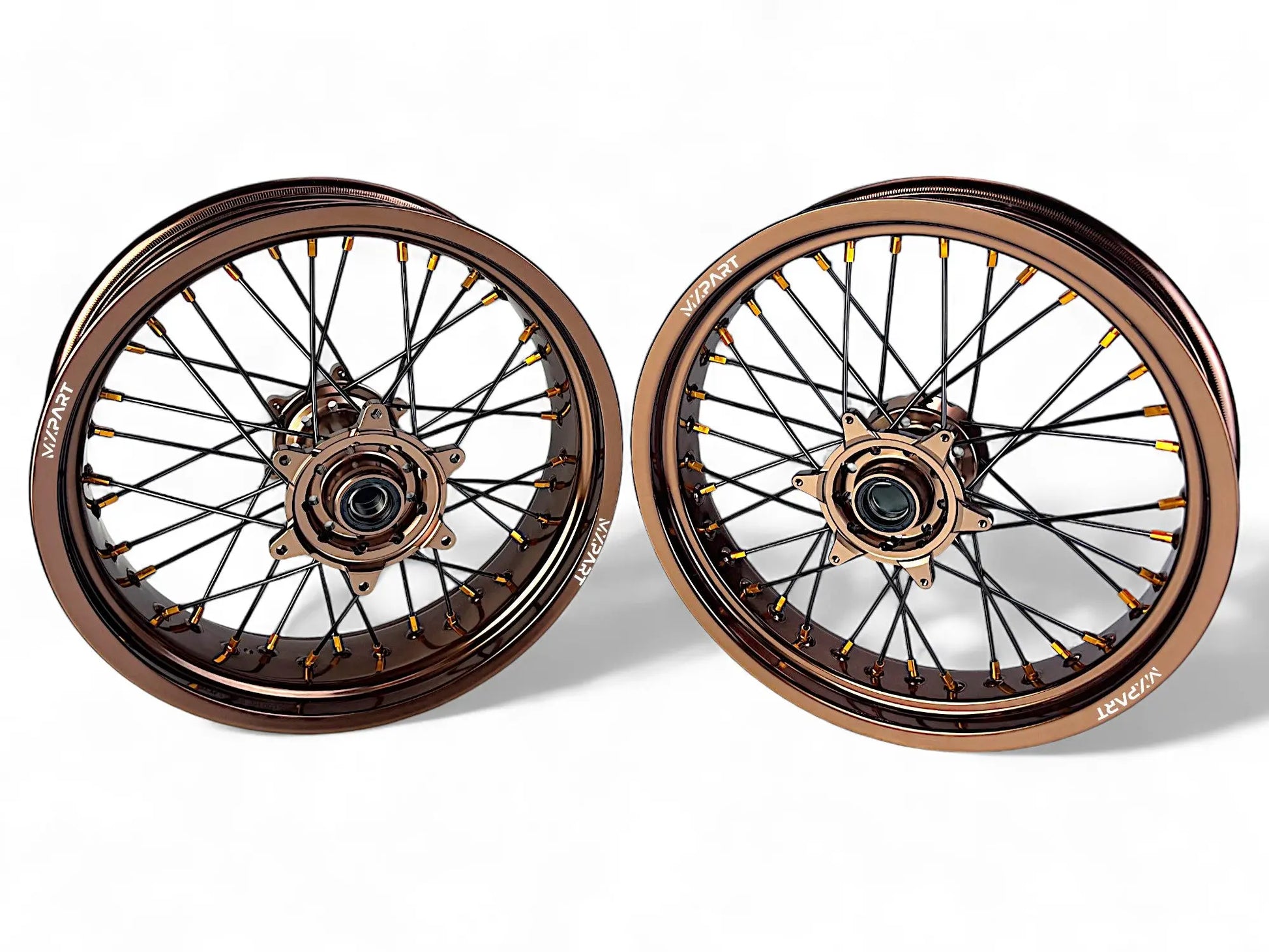 Paire de jantes Supermotard MXPART® bronze mat